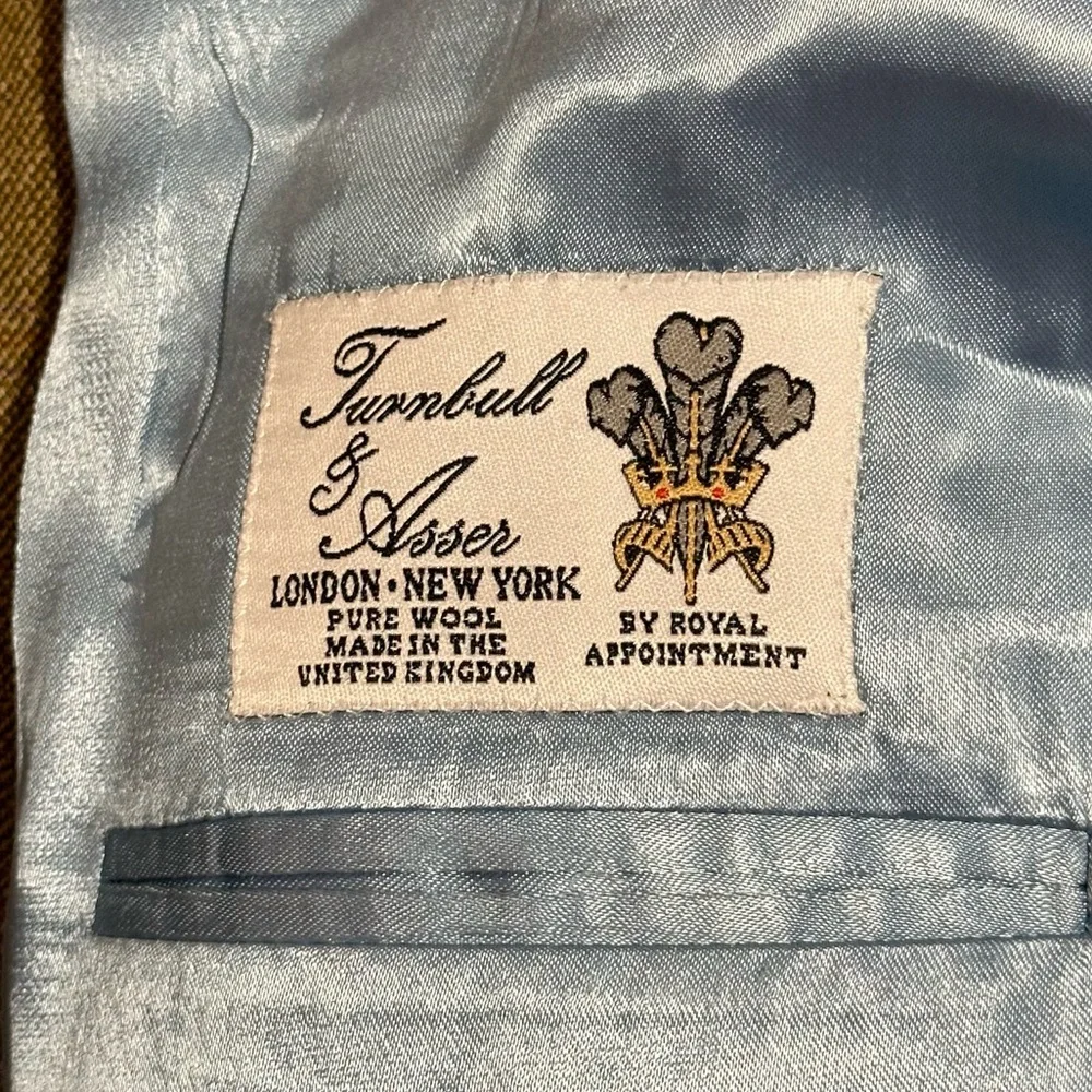 VINTAGE Turnbull & Asser Pure Wool Sport Coat - Made in England - 34R (Small)